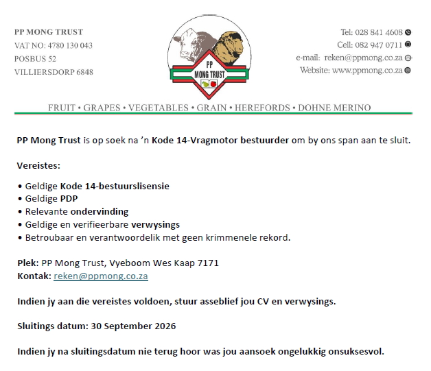 KODE 14 DRYWER PP MONG TRUST
