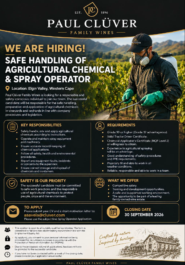 SPRAY OPERATOR 2 PAUL CLUVER